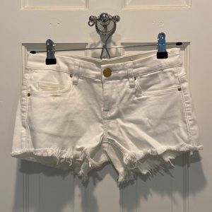 Blank NYC white denim shorts
